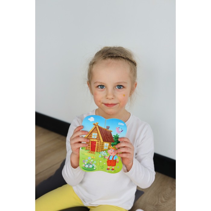 Развивающий мягкий пазл «Три поросенка», 4 пазла, 16 элементов 62381