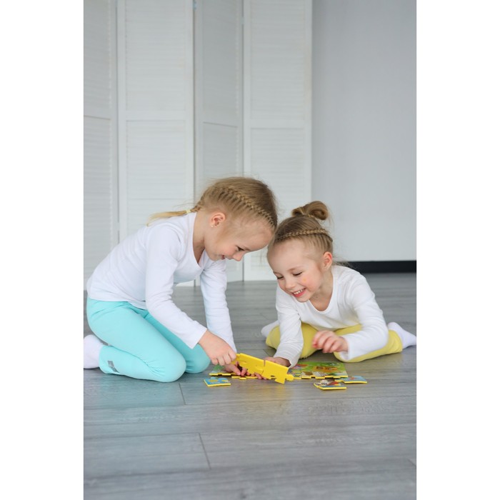 Развивающий мягкий пазл «Три поросенка», формат А4, 24 элемента 62385