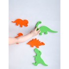 Развивающий набор стикеров для игры в ванне «Динозавры», 5 элементов - фото 3604135