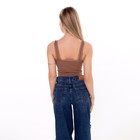 Топ женский, цвет коричневый, размер ONE SIZE (42-48) - фото 24597569