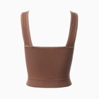 Топ женский, цвет коричневый, размер ONE SIZE (42-48) - фото 24597573