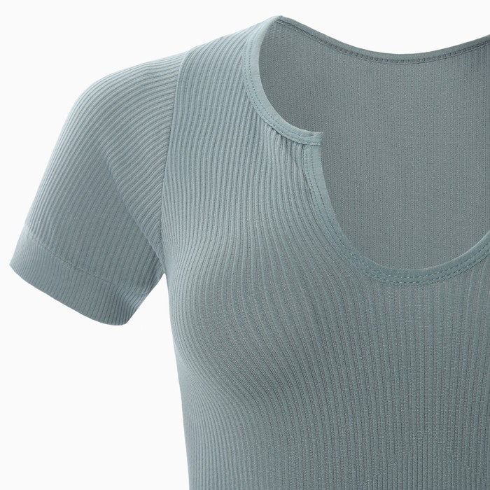 Комплект женский (топ, шорты), цвет тёмно-бирюзовый, ONE SIZE (42-46) 62392