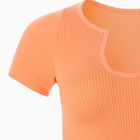 Комплект женский (топ, шорты), цвет оранжевый, ONE SIZE (42-46) - Фото 8