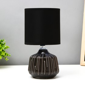 Настольная лампа "Алесса" Е14 40Вт чёрный 13х13х25 см