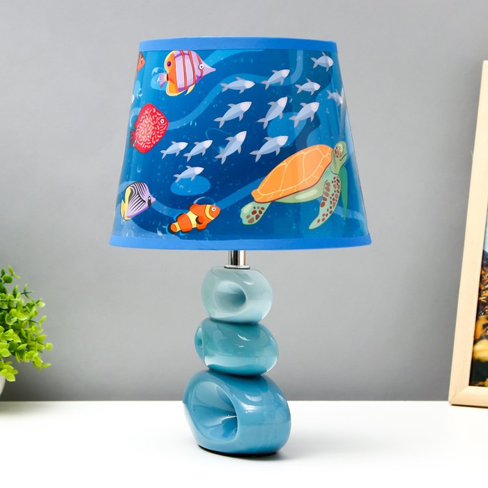 Настольная лампа "Морской мир" Е14 40Вт 25х25х38 см RISALUX - фото 1907706845