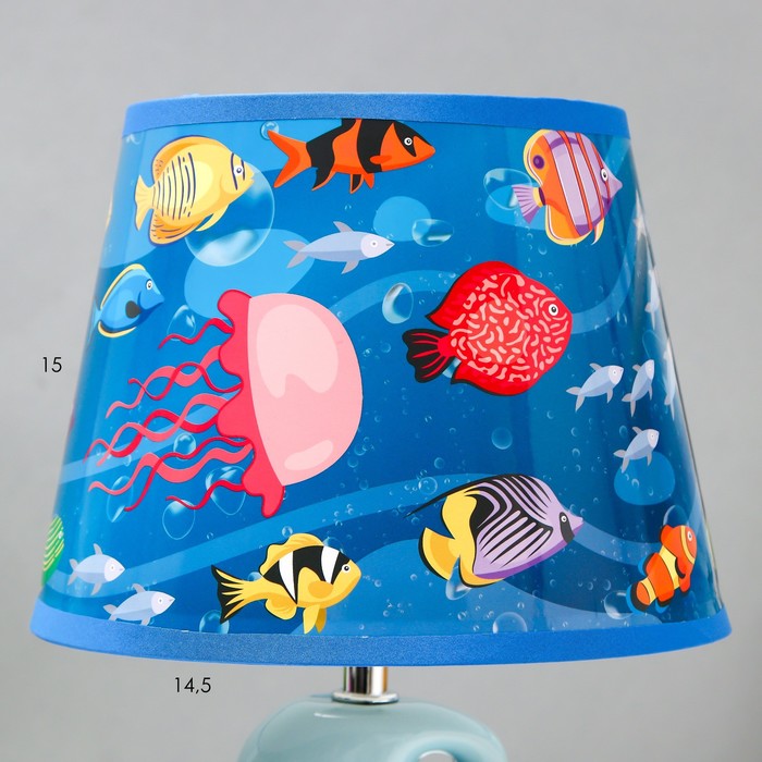 Настольная лампа "Морской мир" Е14 40Вт 25х25х38 см RISALUX - фото 1907706846