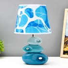 Настольная лампа "Бирюзовое море" Е14 40Вт 25х25х38 см - фото 3054812