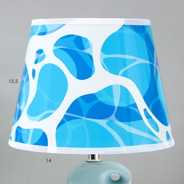 Настольная лампа "Бирюзовое море" Е14 40Вт 25х25х38 см RISALUX - фото 1907706867