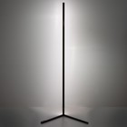 Торшер с ПДУ  "Угловой" LED 3000-6000K чёрный 40х148 см - фото 35747781