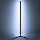 Торшер с ПДУ  "Угловой" LED 3000-6000K чёрный 40х148 см - фото 35747783