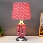 Настольная лампа "Шагрень" Е27 40Вт диммер розовый 22,5х22,5х45см RISALUX - Фото 2