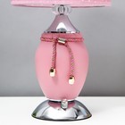 Настольная лампа "Шагрень" Е27 40Вт диммер розовый 22,5х22,5х45см RISALUX - фото 22174130