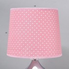 Настольная лампа "Шагрень" Е27 40Вт диммер розовый 22,5х22,5х45см RISALUX - Фото 6