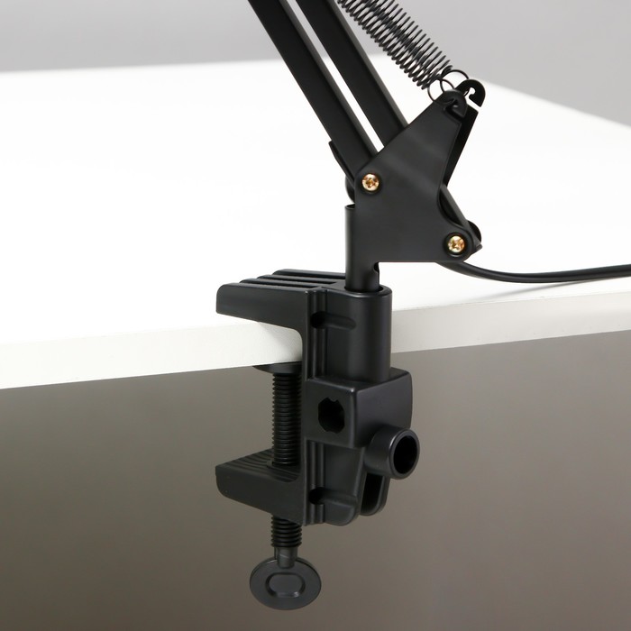 Настольная лампа "Степ" LED 5Вт 4000К черный 22,5х8х60см RISALUX - фото 1910641586