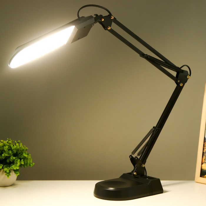 Настольная лампа "Степ" LED 5Вт 4000К черный 22,5х8х60см RISALUX - фото 1910641575