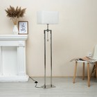 Торшер «Амалия» Е27 40 Вт LED 1 Вт серебро 38×23×155 см - фото 43741167