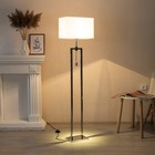 Торшер «Амалия» Е27 40 Вт LED 1 Вт серебро 38×23×155 см - фото 43741169