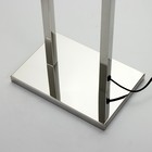 Торшер «Амалия» Е27 40 Вт LED 1 Вт серебро 38×23×155 см - фото 43741164