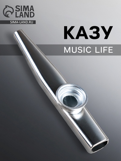 Казу Music Life, серебристый