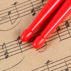Барабанные палочки Music Life, 5A, нейлон, красные - Фото 3