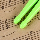Барабанные палочки Music Life, 5A, нейлон, зеленые - Фото 3