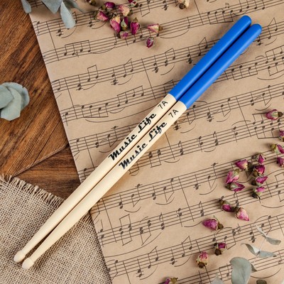 Барабанные палочки Music Life, 7 А, клен, синие