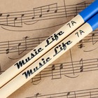 Барабанные палочки Music Life, 7А, клен, синие - Фото 2