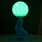 Настольная лампа "Морской котик" LED 3Вт 3АА 3000К голубой 10х11х26 см RISALUX - Фото 4