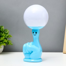 Настольная лампа 'Жонглер' LED 3Вт 3000К голубой 7,5х7,5х26 см