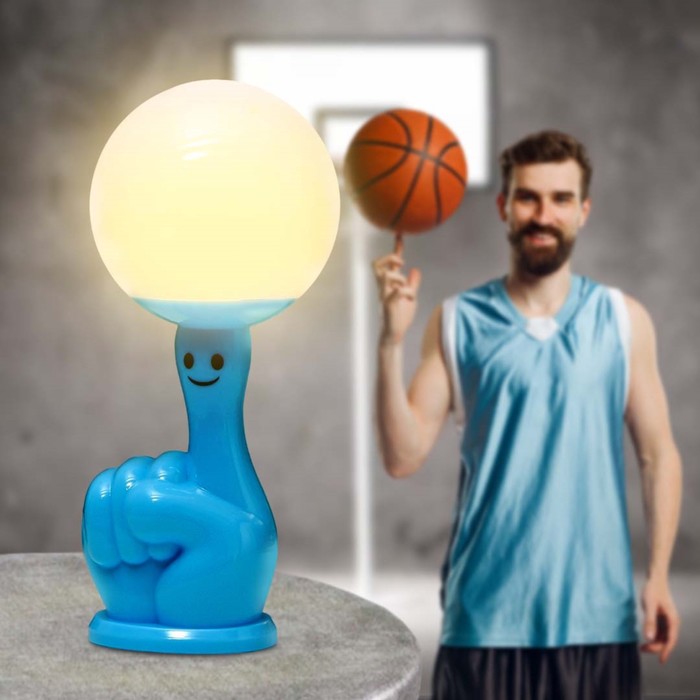 Настольная лампа "Жонглер" LED 3Вт 3000К голубой 7,5х7,5х26 см RISALUX - фото 1890070819