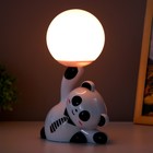 Настольная лампа "Панда" LED 3Вт 3000К белый 14х7х26 см RISALUX - фото 24597576