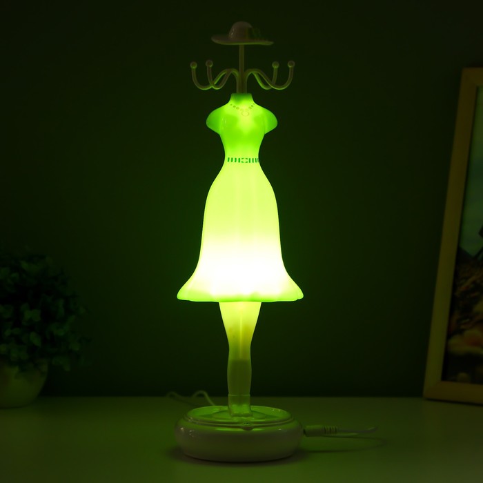 Подсветка для украшений, ключей "Платье" LED крутится 3Вт 3000К зеленый 10х16,5х7,5х32 см RISALUX  9 - фото 1909168875