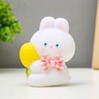 Фигурка световая RISALUX «Зайчик», LED-ночник, от батареек, бело-жёлтый, 8×10 см 9431371