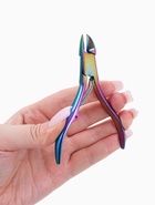 Кусачки педикюрные, 10.5 см, длина лезвия-15 мм, цвет хамелеон - Фото 3