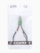 Кусачки педикюрные, 10.5 см, длина лезвия-15 мм, цвет хамелеон - Фото 5