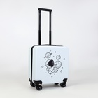 Чемодан детский на колёсах 39 л (S), на молнии, с кодовым замком, 4 колеса, белый - Фото 2