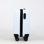 Чемодан детский на колёсах 39 л (S), на молнии, с кодовым замком, 4 колеса, белый - Фото 3