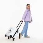 Чемодан детский на колёсах 39 л (S), на молнии, с кодовым замком, 4 колеса, белый - Фото 10