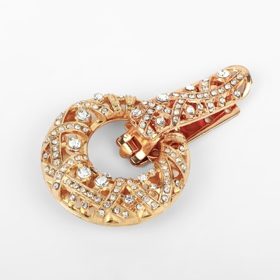 Декоративная застёжка, 7.5×4.5 см, цвет золотой