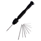 Дрель ручная «Мини» для тонких работ, мини сверла набор 10 шт., размер 1 шт. — от 0.8 до 3 мм - Фото 2