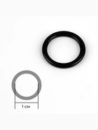 Кольцо для бретелей, металлическое, 10 мм, цвет чёрный - Фото 2