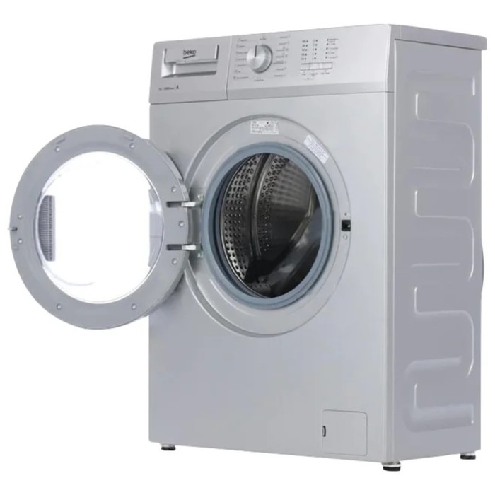 Стиральная машина Beko WRS55P1BSS, класс А, 1000 об/мин, 5 кг, серебристая - фото 51438168