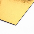 Кондитерская подложка, под торт, золото-белая, 26 х 26 см, 3,2 мм (комплект 5 шт) - фото 25525453