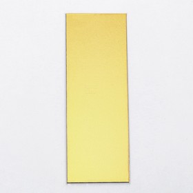 Кондитерская подложка, под торт, золото-белая, 10.5 х 30.5 см, 2.5 мм