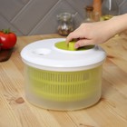 Центрифуга для сушки зелени Доляна Fresh cook, 3.7 л, пластик, белая, зелёная - Фото 24