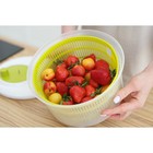 Центрифуга для сушки зелени Доляна Fresh cook, 3.7 л, пластик, белая, зелёная - Фото 23