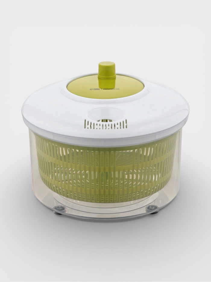 Центрифуга для сушки зелени Доляна Fresh cook, 3.7 л, пластик, белая, зелёная - Фото 1