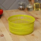 Центрифуга для сушки зелени Доляна Fresh cook, 3.7 л, пластик, белая, зелёная - Фото 19
