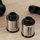 Тёрка барабанного типа Magistro Vegan Pro, 2 сменных насадки, чёрная - Фото 4