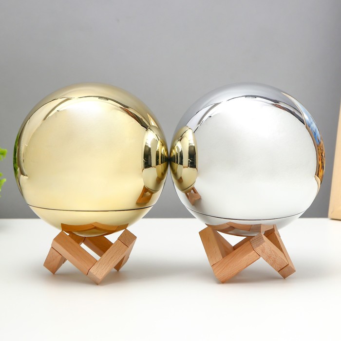 Ночник «Шар» LED 7 цветов АКБ USB МИКС 15×15×18 см RISALUX